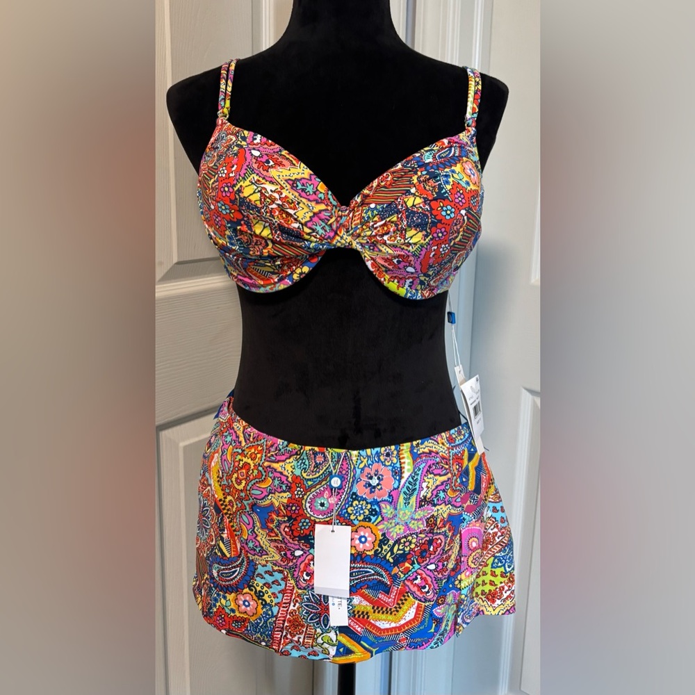 NWT BLEU By Rob Beattie 2 Piece Swimsuit - Picture 1 of 13